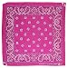 Produktbild Tuch Paisleymuster Pink Kopftuch Bandana Halstuch Biker Sport Nickituch Kopfbedeckung ca. 51 x 51 cm Einseitig Bedruckt