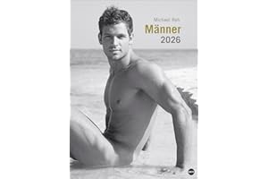 Männer Edition Kalender 2026: Jeden Monat ein sinnliches Schwarz-Weiß-Foto in einem Kalender im Großformat. Schöne Männer im Wandkalender XXL 2026. Hochformat 49 x 68 cm.