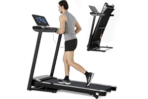 NOVONOVA Cinta de Correr Plegable, Cinta De Andar con 2HP Motor,14 KM/H,Pantalla LED con botón de Velocidad,Caminadora Electrica para Casa hasta 150 kg, Treadmill Cinta de Correr con inclinación