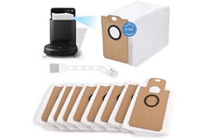 RONGZY 8 Bolsas de Recambio para Conga 2299/2499/7490/8290 Bolsa de Autovaciado de Aspiración para Conga 2299/2499/8290/7490 Immortal Aspiradora Accesorios con Capacidad 3L y Cepillo de Limpieza