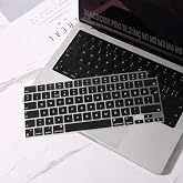 Sneezy MacBook Air 15.3 İn&ccedil; M2 M3 M4 M5 A2941 A3114 A3241 A3448 Uyumlu T&uuml;rk&ccedil;e Q Klavye Koruyucu Siyah