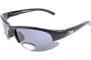 Rapid Eyewear BIFOCAL READY POLARISED SUNGLASSES + 2.0 for Men & Women. Safety Sports Glasses With Reading Segment Built in. For Driving, Cycling, Fishing, Golf, Running, DIY etc.
