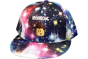 Bonamana Roblox Hat Starry Galaxy Sky Baseball Cap Canvas Adjustable Hip-hop Cap Dance Hat for Men & Women, Boys, Girls