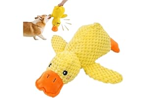 Lyoveu Ente,Pfotenstern Anti Stress Ente,cuddleduck - die kuschelente gegen Stress,antistressente für Hunde,Anti Stress Ente für Hunde,Quack Quack Duck Dog Toy,noovelo Calming Duck Toy,weiches Hun