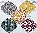 6 Pieces 8 Inch Charcoal Bamboo Mama Cloth/ Menstrual Pads/ Reusable Sanitary Pads / Panty Liners - You Choose 6 From 17 Designs and Send the Message to Me