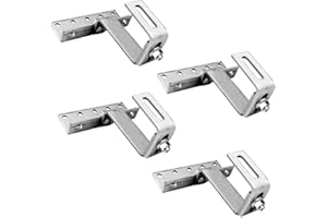Offgridtec© Lot de 4 crochets de toit en acier inoxydable réglables sur 3 positions