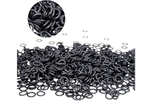 YHLOUBB 50 piezas anillo de goma negra NBR June tórica de 1,2 mm de espesor o Junta de sello del anillo,5x2.6x1.2mm