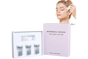 ULTELL Micro Infusions System,Microneedling Set Mit Dermaroller & Anti-Aging Serum, Koreanische Skincare Mit Kollagen, Microneedling Gerät & Gesichtsmassagegerät Zur Faltenbehandlung, Hautpflege Gesicht