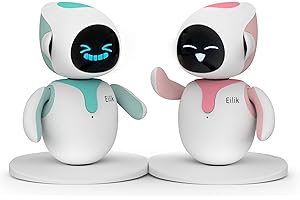 ENERGIZE LAB Eilik intelligenter Schreibtisch Roboter | für Kinder & Erwachsene, mit Emotionen Interaktionen und Animationen, Spielzeug Unterhaltung Begleiter Haustier Robot Persönlicher Assistent