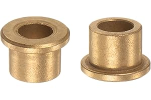 QUARKZMAN 2pcs Bride Roulement Manchon 12 mm Alésage 18 mm OD 16 mm Longueur 3mm Bride Épaisseur Bronze Douille Auto Lubrifiant Bagues Manchon pour Industriel Équipement