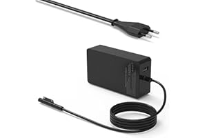 HAFIUEGE Cargador 65W Portátil para Microsoft Surface Pro X/8/7/6/5/4/3 Surface Go /3/2 Surface Laptop 4/3/2/Go Surface Book 1/2 15V 4A Alimentación