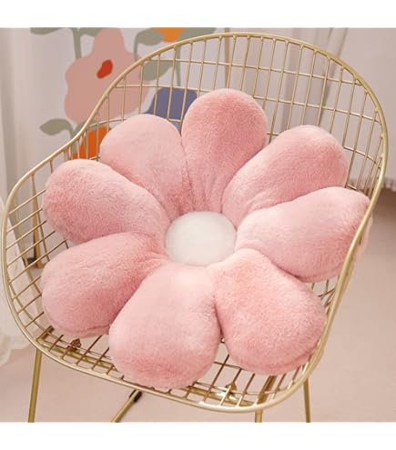 Süße Blumenkissen Für Wohnzimmer & Boden - Kuscheliges Gänseblümchen-Design In Gelb-weiß