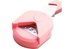 CHENGJIN Cutter Round Corner Pun/ches for Paper Crafts, Professional Multifunctional Portable Corner Rounder Pun/ch (Pink)