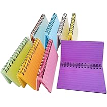 DAJAVE 20 Pack Flash Cards 1000 Sheets Revision Cards Spiral Bound