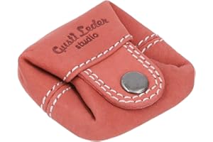 Gusti Leder Kleingeldbörse Linus - Mini Portemonnaie Damen & Herren aus Leder im Vintage-Stil – Kompakter Münzbeutel für unterwegs