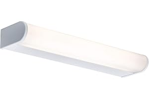 Paulmann 70878 LED vägglampa Arneb inkl. 1x9 Watt IP44 taklampa vit badrumslampa aluminium, akryl spegel ljus 3000 K