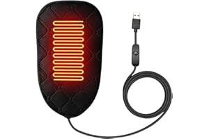 GENERIC Motorcycle Seat Pad, Heated Cushion, 67x32cm, Motorbike Seat Cover, Scooter Warmer, Soft Comfort, For Road Trip, Touring Ride, City Commute, Street Racing