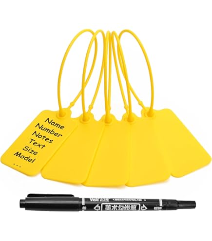 Produktbild von INCOM Flanschanhänger 25 Stück – 3-stufiges Drehmoment-Tag, 7 X 20 Cm, Reißfest, Wetterfest, Wasserdicht, UV-beständig, Für Rohrleitungen, Öl- Und Gasindustrie, Sicherheit