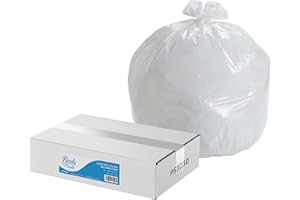 Blake & White Purely Smile PS3030 Lot de 1 000 sacs poubelle carrés Blanc