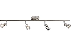 KNIGHTSBRIDGE Knightbridge 230V GU10 Quad Bar Spotlight-Brushed Chrome, 5 W