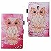 Produktbild Schutzhülle Etui für Galaxy Tab A 8.0 ( 2017 Release) [Freier Stylus Stift Touch Pen], Billionn 3D Glitzer Farbmalerei Serie Niedlich Muster PU Leder Case Flip Cover Hülle Tasche Schutzhülle mit Standfunktion für Neu Samsung Galaxy Tab A 8.0 Zoll ( 2017 Release) T380 / T385 (Schale Eule)