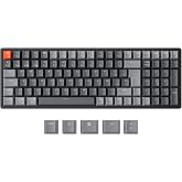 Keychron K4 QMK Wireless Mechanical Keyboard, 96% Design with Super Banana Switches, White LED Backlight and Rechargeable, Bl