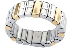 ENERGETIX-4YOU Retro Flex Magnetring flexibel Bicolor Gold Silber 1214 Magnetix Größe 16-21