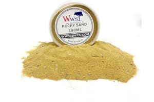 WWS WAR WORLD SCENICS WWScenics Arena con Restos de Roca | Envase de 180ml | Modelismo Material Base Diorama