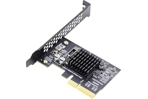NFHK USB 3.2 Gen2 Type-E 20Gbps Front Panel Socket to PCI-E 4X Express Card Adapter for Desktop Motherboard