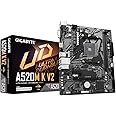 GIGABYTE ATX A520M K V2 Motherboard with GBe LAN with Bandwidth Management, DDR4, Pcie 3.0 X4 M.2, Smart Fan 5, Anti-Sulfur Resistors Design