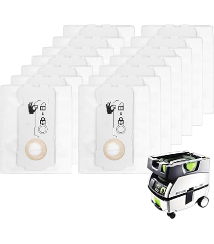 Sacchi Filtro Festool 10 Sacchetti Filtro Per Aspirapolvere Festool CT36 CTL36 Sacchetto Filtro Kallefornia K909 Per CT48 CTL48 CTM48