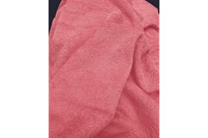 Tissus et Nappes Westeel - Tisus Micro Éponge Bambou Doudou Oeko-Tex - par 50cm - 305g/m2 Largeur 155cm (Rose Bonbon)