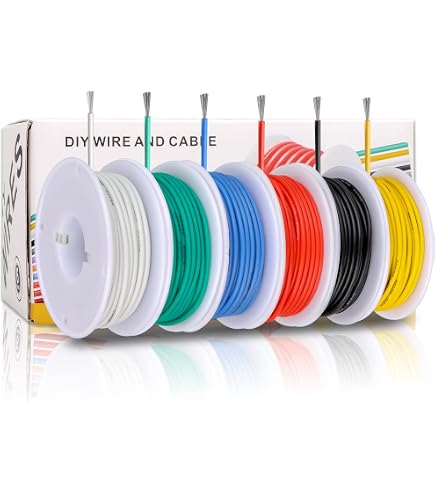 PVC-Schaltlitzen Sortiment LiFY – 0,75 Mm², 7 Farben (je 5 Meter), Mit Praktischem Verteiler