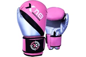 XN8 SPORTS XN8 Boxing Gloves for Training Punch bag-Lamina Hide Leather Mitts For Fighting- Sparring- Muay Thai- Kickboxing-Great for Double End Speed Ball and Focus Pads Punching