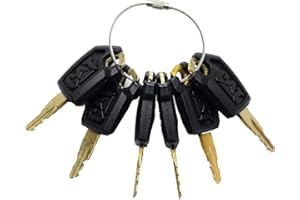 Newyuan 6Pcs Caterpillar Loaders Excavators Keys, Ignition Key 5P-8500 Compatible with Caterpillar Equipment Backhoes Skidsteers Loaders Graders Excavators Dozers Haul Trucks