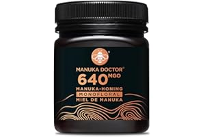 MANUKA DOCTOR - MGO 640 Miel de Manuka monofloral (250g) 100% pur miel de Nouvelle-Zélande. Certifié. Garanti. CRU. Sans OGM