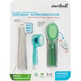 Steriball Pilli/Şarjlı Diş Fır&ccedil;anız i&ccedil;in Yedek Başlık ve Hijyenik Koruyucu Kapak