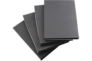 STORYSTORE 4 pannelli autoadesivi in schiuma di colore nero, 300 mm, lunghezza x 200 mm, larghezza x 20 mm, spessore 20 mm, in neoprene con retro adesivo, tappetino in schiuma antiscivolo per mobili