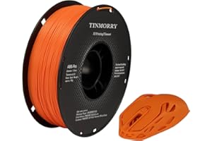 ‎TINMORRY TINMORRY ABS Filament 1.75mm, ABS (Pro) 3D Drucker Filament 1KG, gute Hitzebeständigkeit, stark & haltbar, Maßgenauigkeit ±0.03mm, perfekte Kompatibilität mit Bambu Lab X1C FDM 3D Drucker,orange