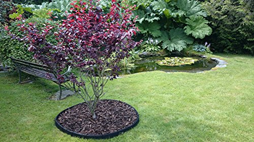 FlexiBorder – Wetterfeste, Rasenmäher-sichere, Flexible Garten Rasenkante – 6 x 1 Meter Länge in einem Pack (Schwarz) - 4