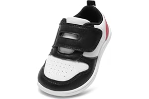 STQ KIDS Boys Girls Trainers Toddler Wide Toe Box Barefoot School Shoes Zero Drop Lightweight Baby First Walking Shoe Non Slip Soft Kids Running Tennis Sneaker Sports Daycare Outdoor