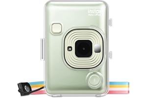 FINTIE Custodia Compatibile con Fujifilm Instax Mini LiPlay Fotocamera Istantanea - Protettiva Borsa in Cristallo PVC Trasparente Cover, Transparent