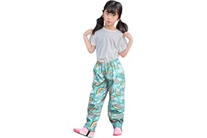 Katpost 1-12Years, Rain Pants for Kids Toddlers Rain Waterproof Pants Girl Mud Dirty Proof Trousers Unisex Kid's Rain Trousers Waterproof Rain Over Trousers Childrens Boys Rainwear