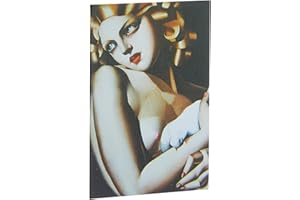 Fridolin magnes z motywem Lempicka-Woman with dove, metal, kolorowy, 8 x 5,4 x 0,3 cm