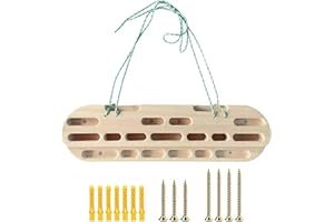 Maciun Rock Climbing Hangboard Wood Climbing Fingerboard Hold HomeFingerboard Climbing Training Fretboard Climbing Suitable For Boulder Training Equipment
