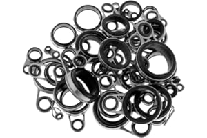 F Fityle 49 Piezas de Guías Telescópicas para Cañas de Pescar Y Anillos de Punta para Construir O Reparar