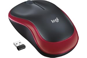 Logitech M185 Wireless Mouse, 2.4GHz with USB Mini Receiver, 12-Month Battery Life, 1000 DPI Optical Tracking, Ambidextrous, 