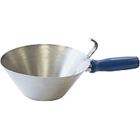 CON:P Gipserpfanne Ø 180 x 75 mm - Konische Form - Stabiles Metall - Lackierter Holzgriff - Zum Anrühren von Mörtel…