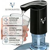 Vayomy Silentpro Sessiz Şarjlı Otomatik Damacana Su Pompası, Dalgı&ccedil; Motor, Y&uuml;ksek Hızlı Dolum, BPA i&ccedil;ermeyen, &Ccedil;ocuk Kilidi