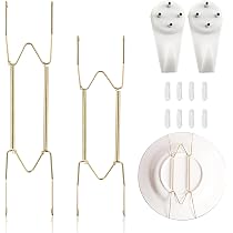 Appendini da parete per piatti, posate, 8 10 12 14 30 cm da parete per piatto piatto da parete per decorazione domestica, organizer per armadi a muro con piastra invisibile (dimensioni